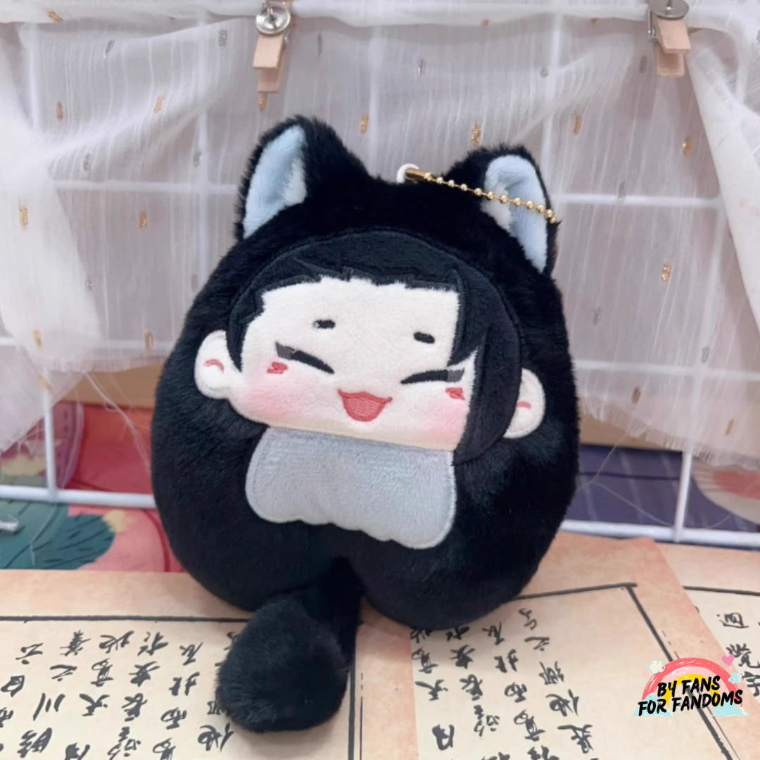 Jujutsu Kaisen Gojo Neko Geto Kitsune Plush Keychain