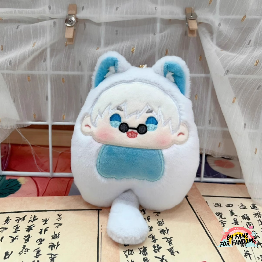 Llavero de peluche Jujutsu Kaisen Gojo Neko Geto Kitsune