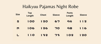 PREORDER Haikyuu Pajamas Night Robe