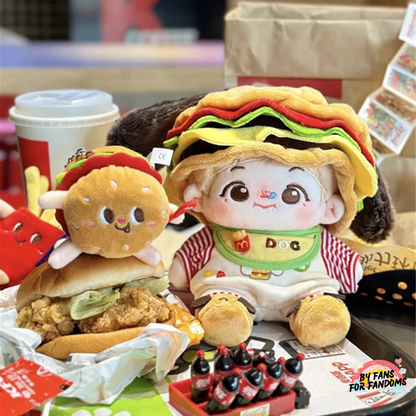 Hamburger Outfit Set (Doll Outfit)