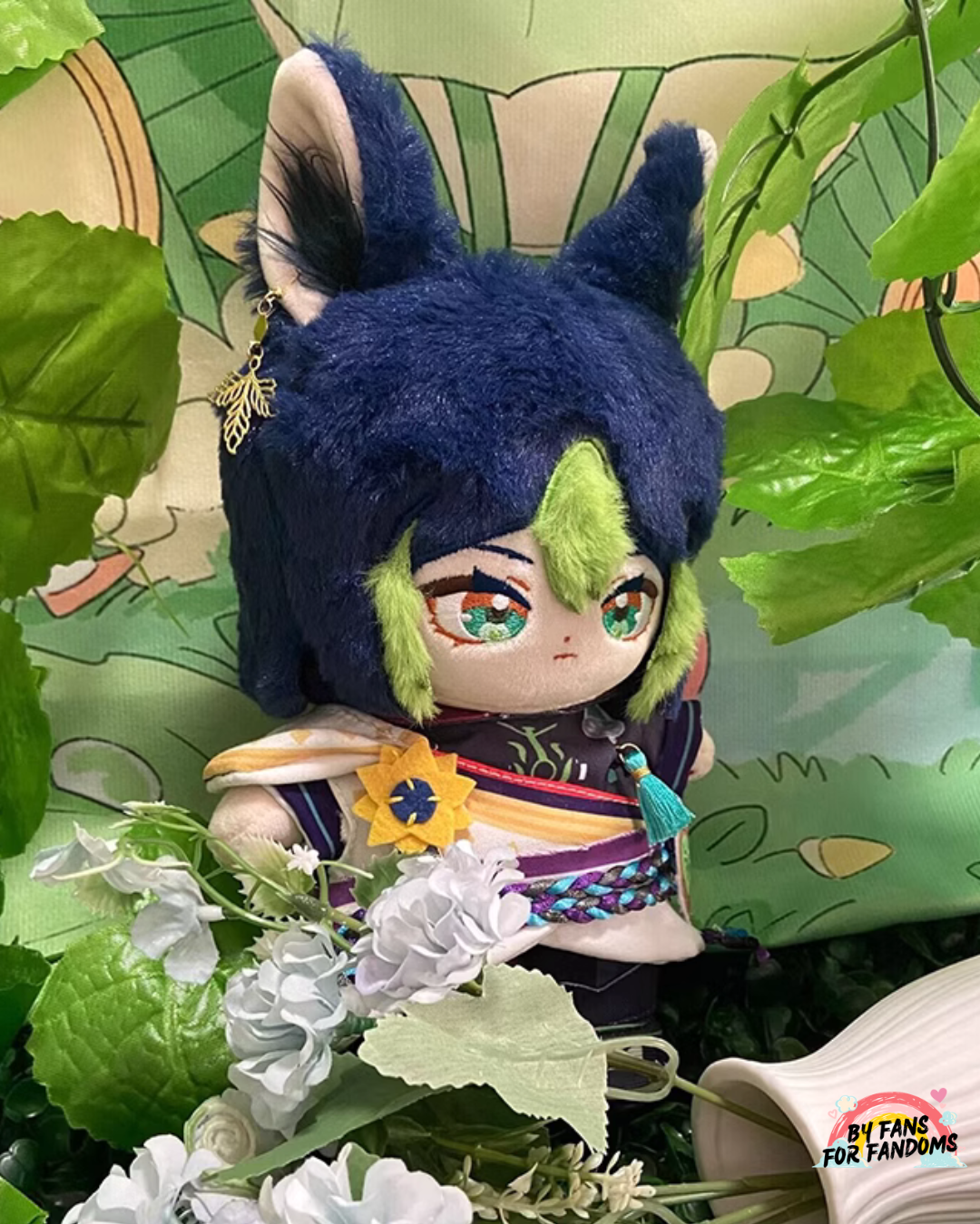 Genshin Impact Tighnari Woodland Song Outfit Character Plush Doll