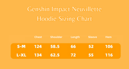 PREORDER Genshin Impact Neuvillette and Furina Hoodie