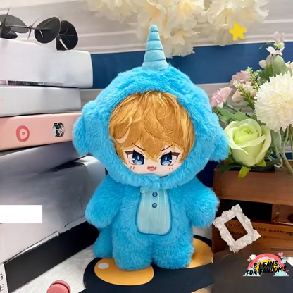 Genshin Impact Tartaglia Narwhal Pajamas Outfit Character Plush Doll