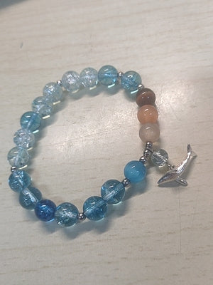 Pulsera con cuentas de cristal inspirada en Genshin Impact Tartaglia