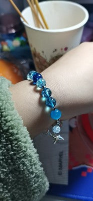 Pulsera con cuentas de cristal inspirada en Genshin Impact Tartaglia