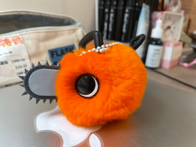 Chainsaw Man Pochita Furry Keychain