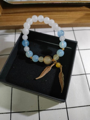 Genshin Impact Ying Inspired Crystal Beaded Bracelet