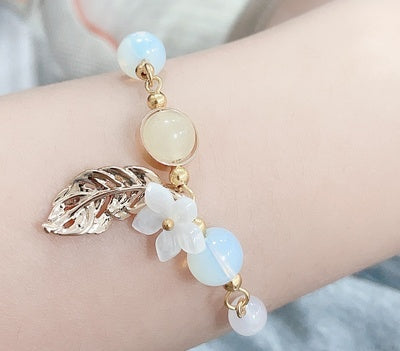 Pulsera con cuentas de cristal inspirada en Genshin Impact Ying