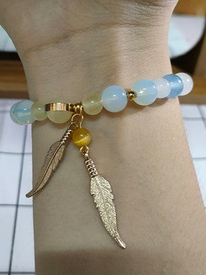 Pulsera con cuentas de cristal inspirada en Genshin Impact Ying