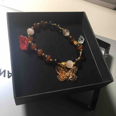 Genshin Impact Hu Tao Inspired Crystal Beaded Bracelet