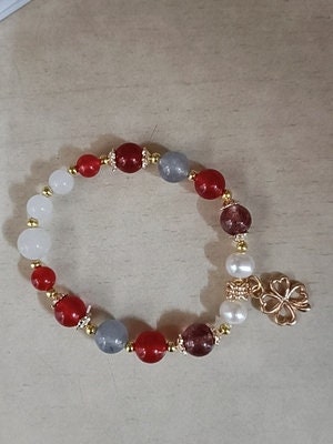 Genshin Impact Klee Inspired Crystal Beaded Bracelet