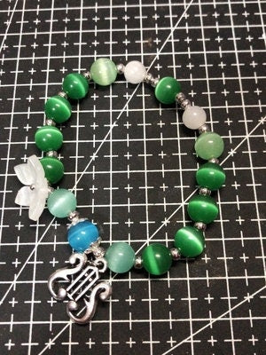 Genshin Impact Venti Inspired Crystal Beaded Bracelet