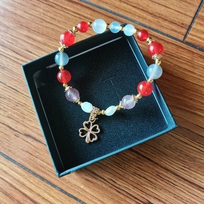 Genshin Impact Klee Inspired Crystal Beaded Bracelet