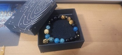 Genshin Impact Gorou Inspired Crystal Beaded Bracelet