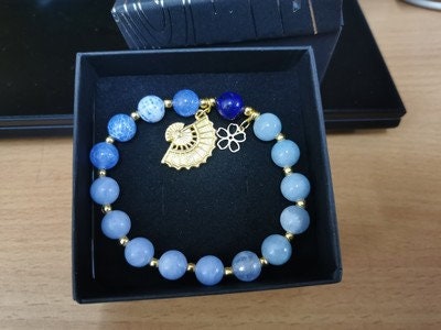 Genshin Impact Ayaka Inspired Crystal Beaded Bracelet