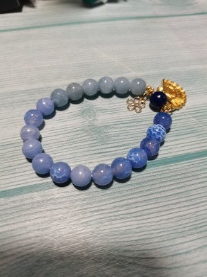 Genshin Impact Ayaka Inspired Crystal Beaded Bracelet